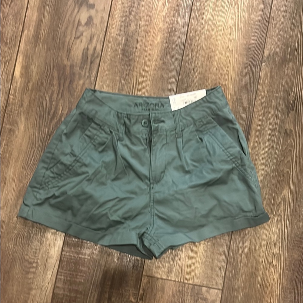 Arizona Jean Company Green Cargo Shorts Relaxed Fit